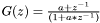 $ G(z) = \frac{a + z^{-1}}{(1+a*z^{-1})} $