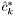 $\hat{c}_k^{*}$